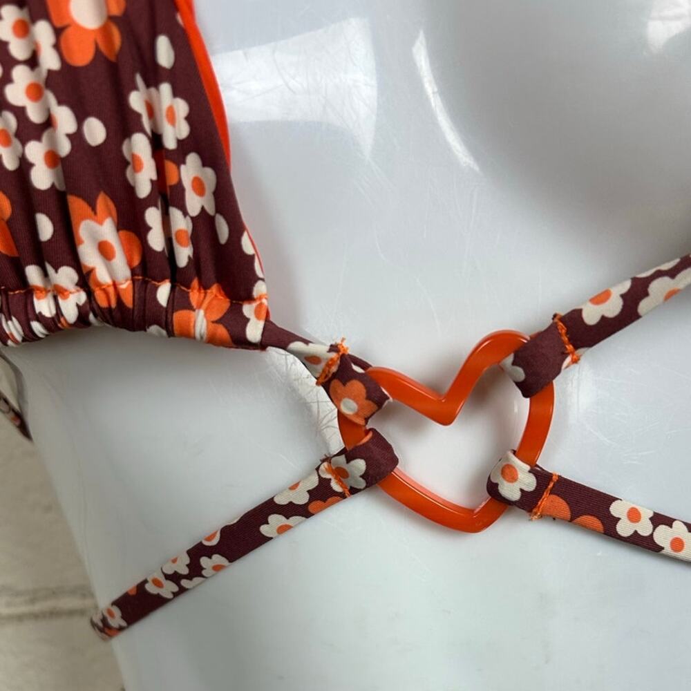 Frankie’s Bikinis Tatum Floral Triangle Bikini size S - Picture 9 of 13